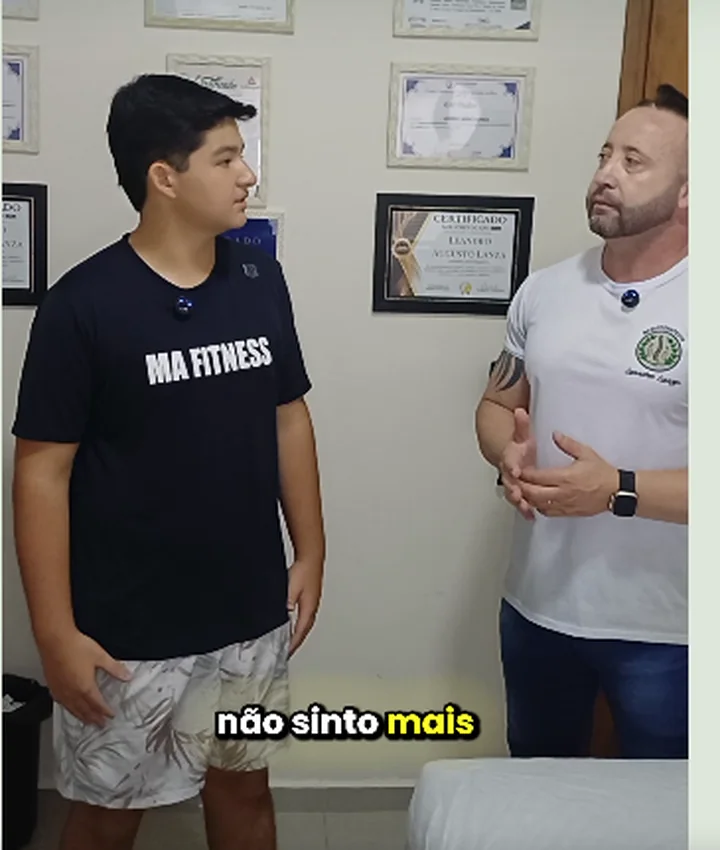 Capa de depoimento de Gabriel sobre atendimento com Leandro Lanza