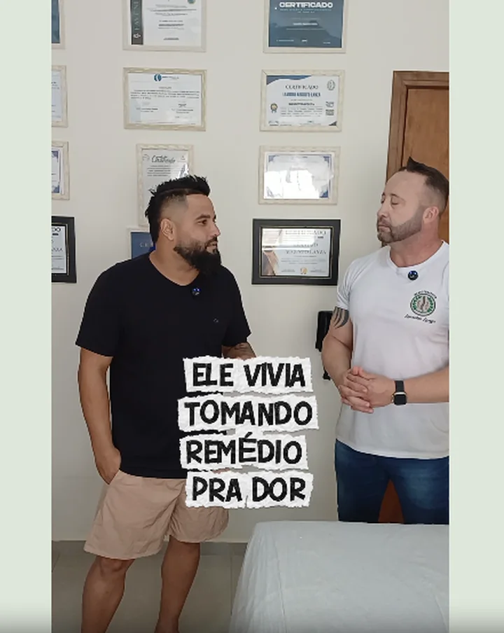 Capa de depoimento de Thiago sobre atendimento com Leandro Lanza
